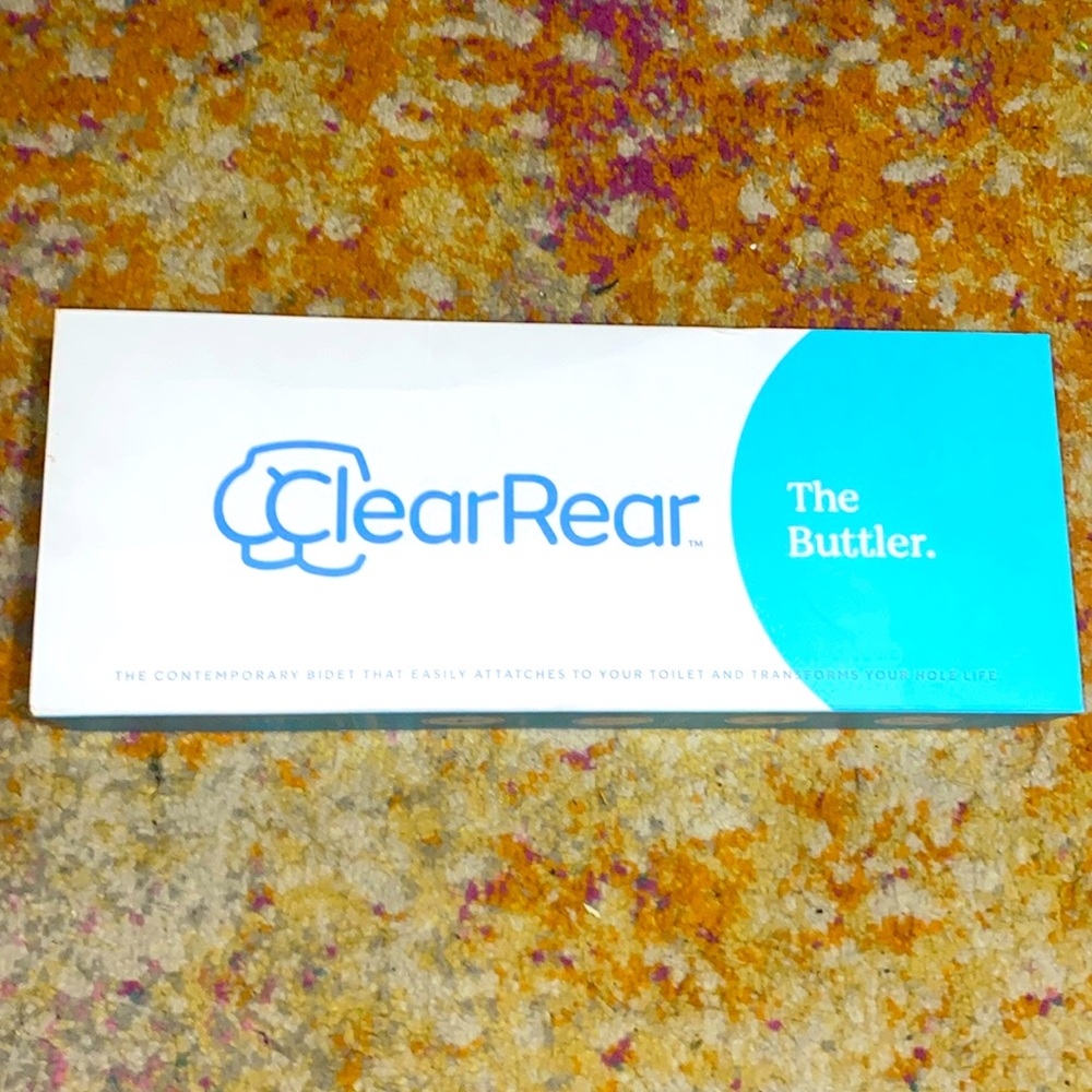 CLEAR REAR - the Buttler Bidet Toilet Seat Attachment, Self Cleaning Nozzle